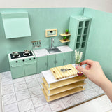 Custom Your Own Miniature kitchen set (include real stove, sink, furniture, and cookwares to cook real tiny food)