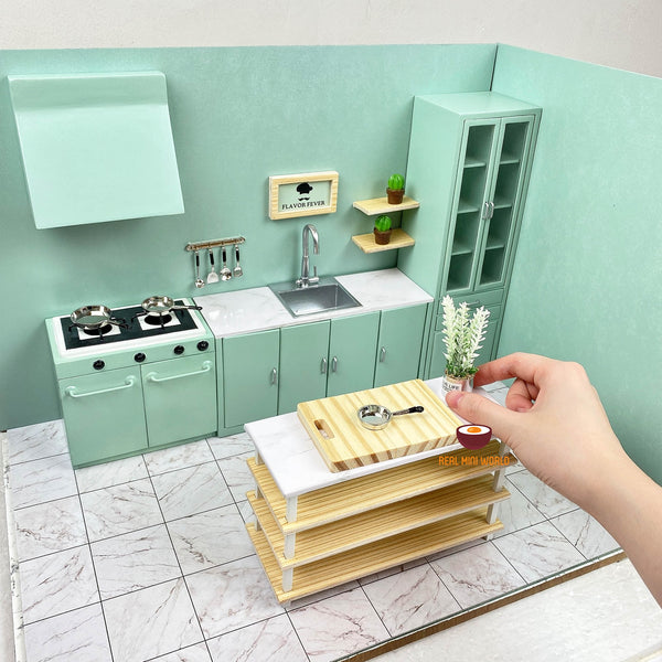 Real Miniature Kitchen Set For Cook Real Mini Food Full SET OF KITCHEN –  realtinyworld