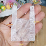 Miniature REAL plastic bag set of 5 | mini cooking shop