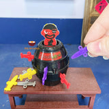 Miniature REAL WORKING Pop up Pirate Barrel game