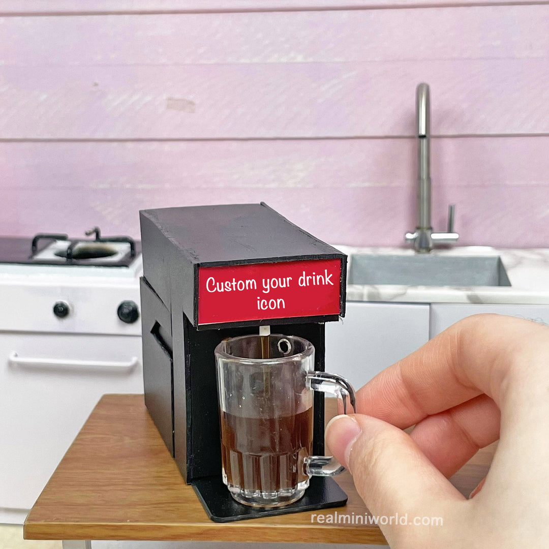 Miniature Kitchen Real Working Soda Water Dispenser Customizable – Real ...