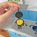 Miniature REAL Cooking Classic Waffle Pan 1:12 | Mini cooking shop