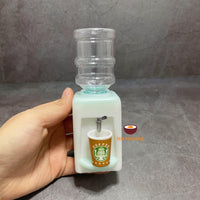 Real working miniature 1:12 dollhouse kitchen water dispenser : mini real cooking