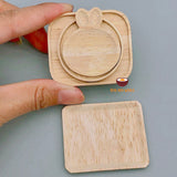 Miniature Kitchen Cute Wooden Plate | Mini Cooking Shop