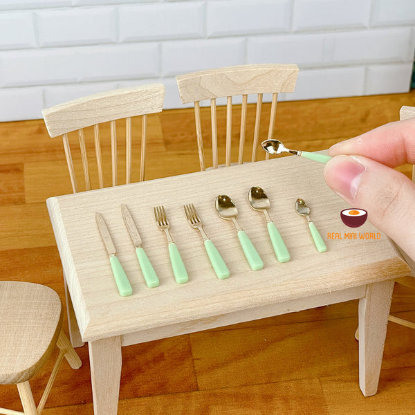 Miniature Cooking Kitchen Cutlery Set (8pcs) | Real Mini World