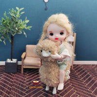 Dollhouse doll house real walking miniature alpaca alpacaa