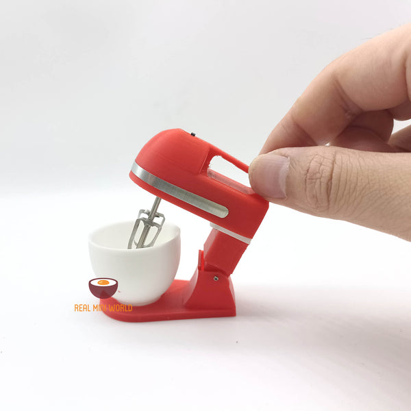 Miniature Baking Real Working 2in1 Hand & Stand Mixer Red