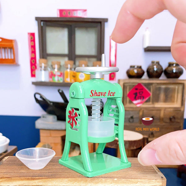 Miniature shaved ice machine tiny mini cooking dollhouse doll house