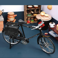 Miniature dollhouse bicycle : real gear mechanism - Real Mini World