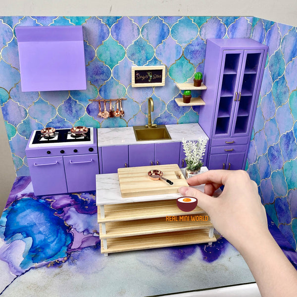 Miniature REAL COOKING kitchen set (real stove, sink, cookwares) – Real ...